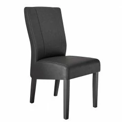 Kunstleder Hochlehner Stühle In Grau - Birelda (2er Set)