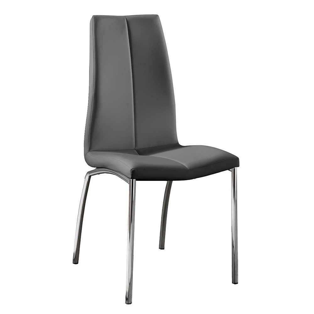 Kunstleder Hochlehner Stuhl Calcarizo In Dunkelgrau (4er Set) - Image 2