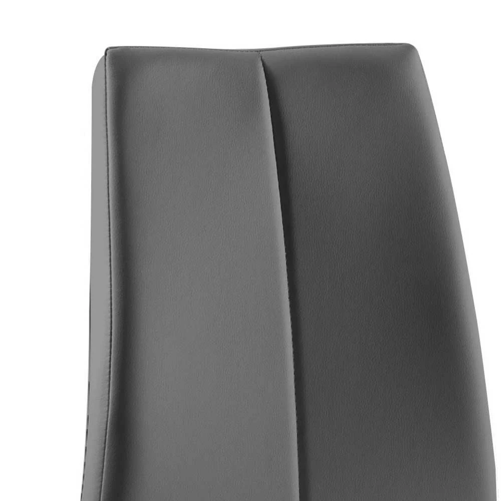 Kunstleder Hochlehner Stuhl Calcarizo In Dunkelgrau (4er Set) - Image 4