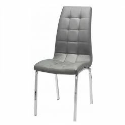 Kunstleder Küchenstühle In Grau - Alonso (2er Set)