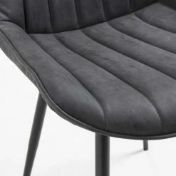 Kunstleder Polsterstuhl Colore Für Esszimmer (2er Set) -Malott-Shop kunstleder polsterstuhl fuer esszimmer in grau colore 04