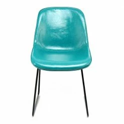 Kunstleder Retro Stühle In Petrol - Yasinn (2er Set) 3 Kunstleder Retro Stühle In Petrol - Yasinn (2er Set) -Malott-Shop kunstleder retro stuehle in petrol schwarz metallgestell yasinn 01