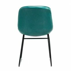 Kunstleder Retro Stühle In Petrol - Yasinn (2er Set) 6 Kunstleder Retro Stühle In Petrol - Yasinn (2er Set) -Malott-Shop kunstleder retro stuehle in petrol schwarz metallgestell yasinn 04