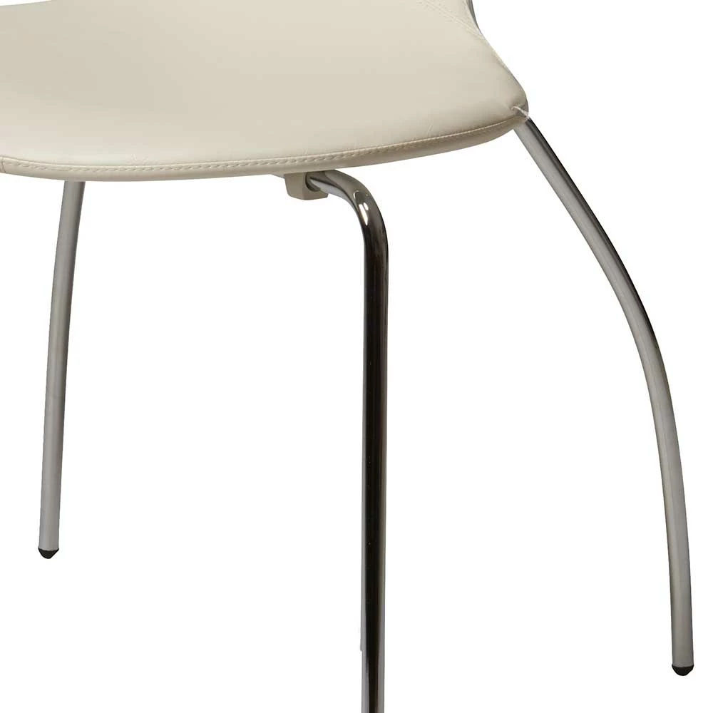 Kunstleder Retrostühle In Weiß - Thano (4er Set) - Image 4