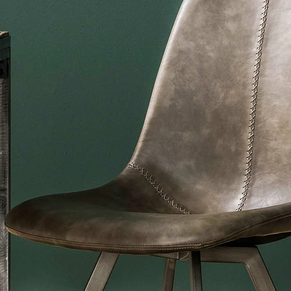 Kunstleder Schalenstühle In Taupe - Winary (4er Set) - Image 6