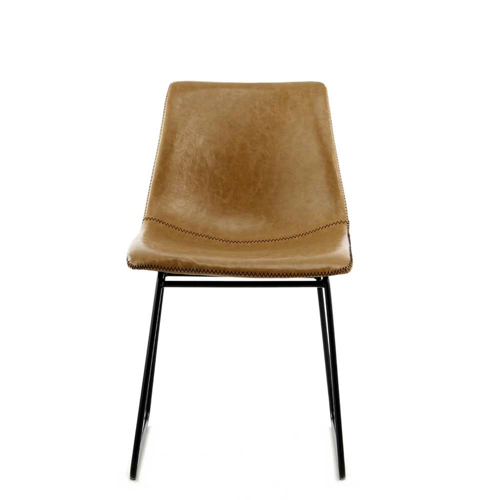 Kunstleder Schalenstuhl In Hellbraun - Anvidia (2er Set) - Image 2