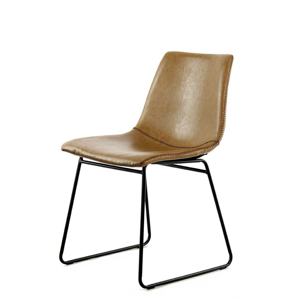 Kunstleder Schalenstuhl In Hellbraun - Anvidia (2er Set) - Image 5