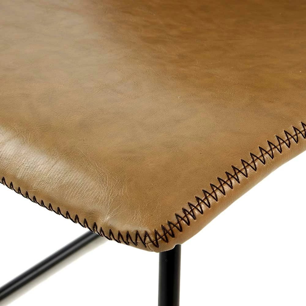 Kunstleder Schalenstuhl In Hellbraun - Anvidia (2er Set) - Image 6