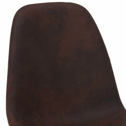 Kunstleder Stühle In Dunkelbraun - Haiti (4er Set) -Malott-Shop kunstleder stuehle in dunkelbraun dunkelgrau stahl haiti 05