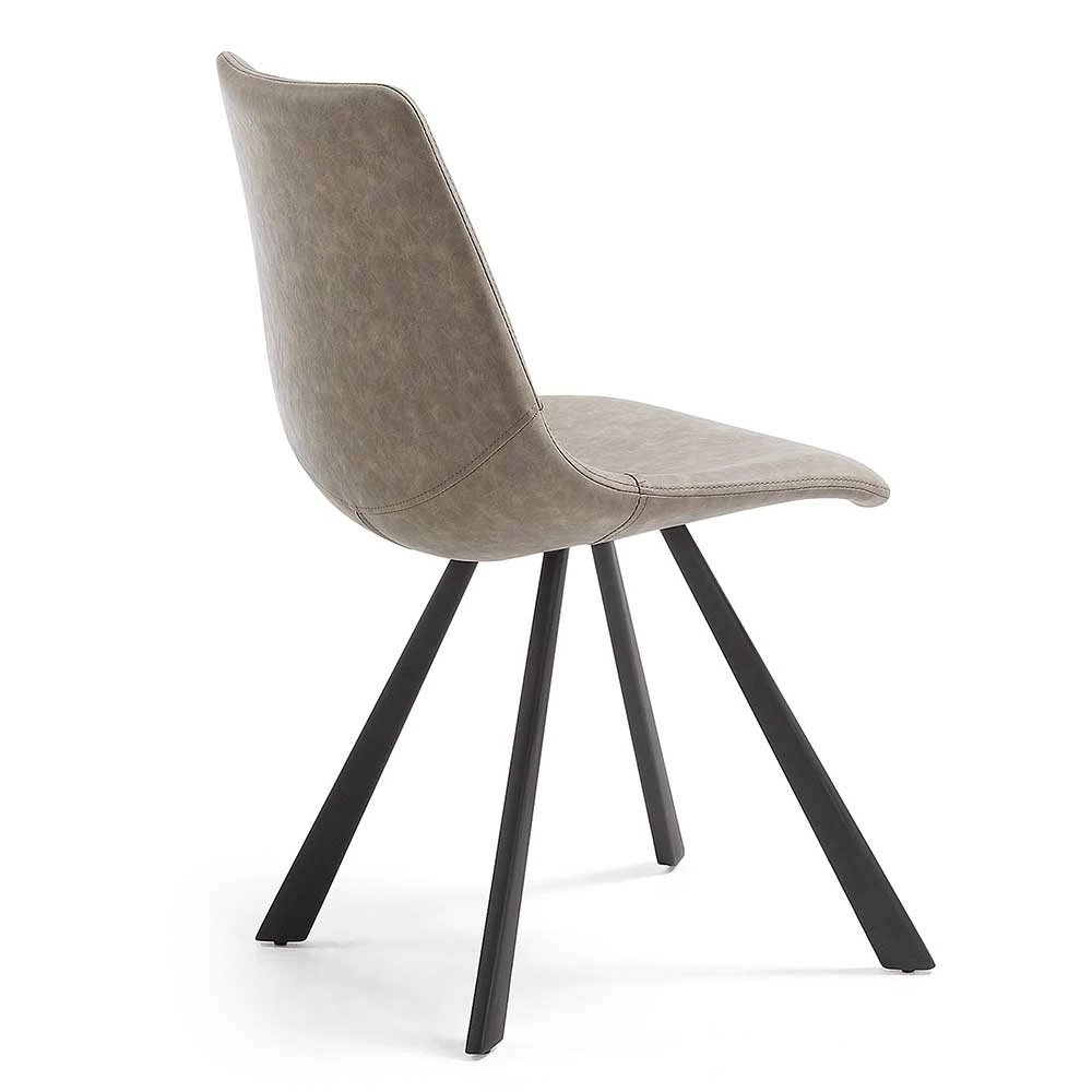 Kunstleder Stühle In Taupe - Veproma (2er Set) 5 Kunstleder Stühle In Taupe - Veproma (2er Set) - Image 3