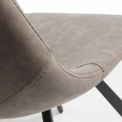 Kunstleder Stühle In Taupe - Veproma (2er Set) 10 Kunstleder Stühle In Taupe - Veproma (2er Set) -Malott-Shop kunstleder stuehle in taupe schwarz stahlbeine veproma 04