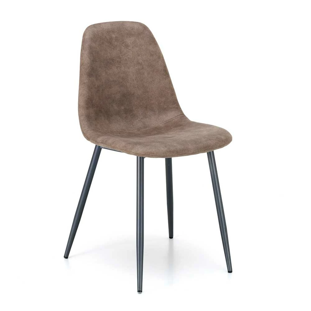 Kunstleder Stühle In Taupe Vintage - Fjord (4er Set) - Image 2