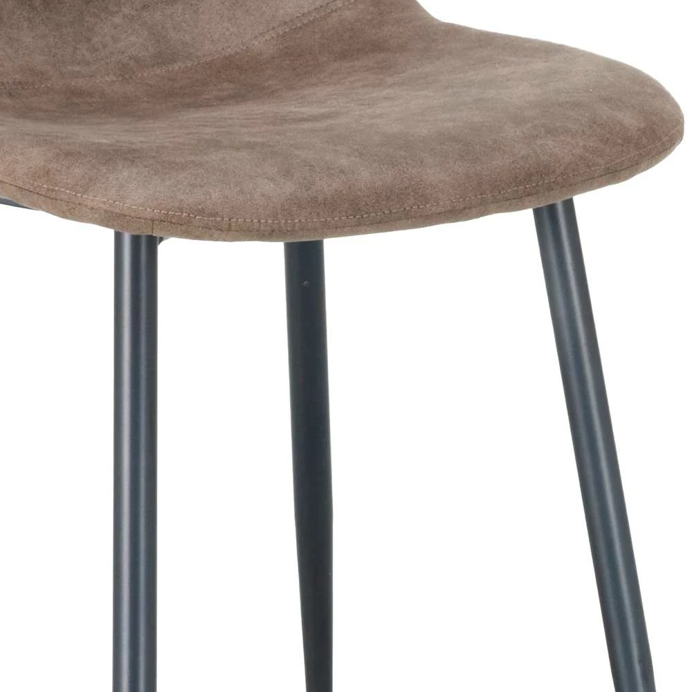 Kunstleder Stühle In Taupe Vintage - Fjord (4er Set) - Image 6