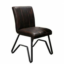 Kunstleder Stuhl In Braun Vintage - Vilado (2er Set)