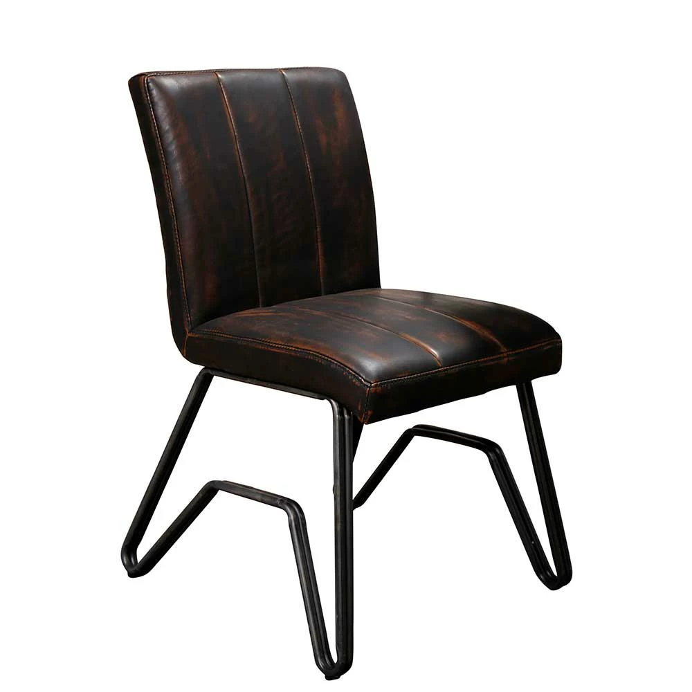 Kunstleder Stuhl In Braun Vintage - Vilado (2er Set)