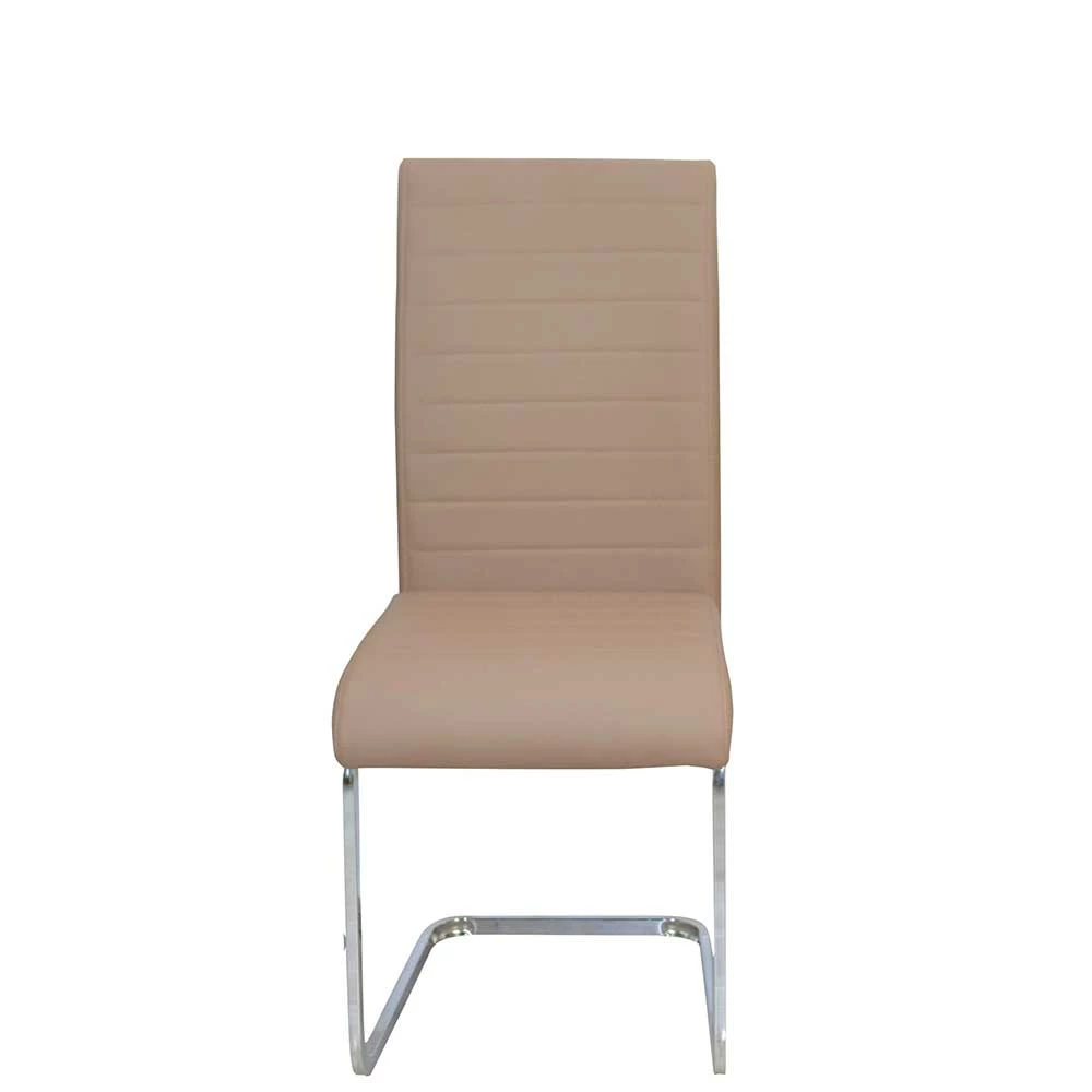 Kunstleder Swingstühle In Hellbraun - Rhodos (4er Set)