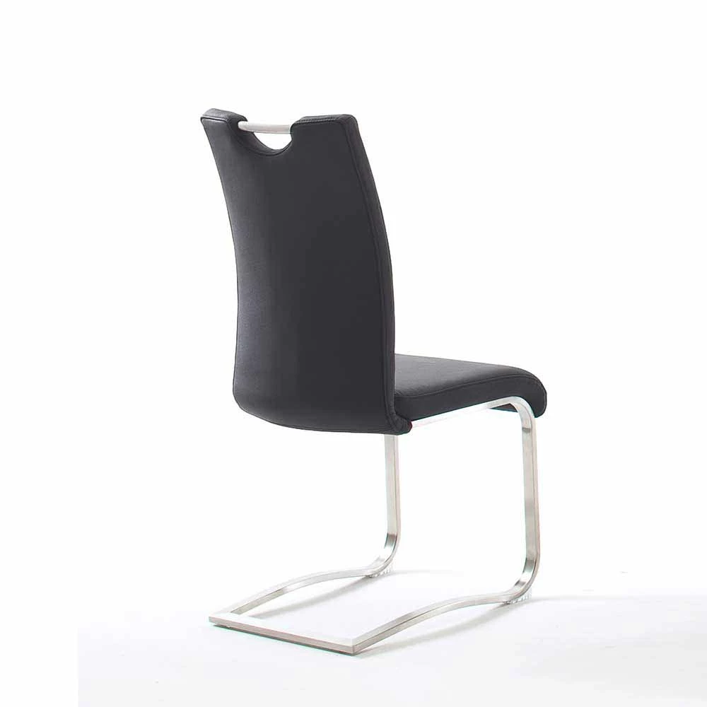 Kunstleder Swingstuhl In Schwarz - Ortava (2er Set) - Image 3