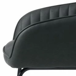 Kunstleder Tischsessel In Dunkelgrau - Jeff (2er Set) -Malott-Shop kunstleder tischsessel in dunkelgrau mit buegelgestell schwarz jeff 05