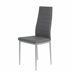 Kunstlederstühle In Grau - Efalias (2er Set)