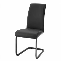 Kunstlederstühle Mit Metall Schwingfuß - Susanna (Set)