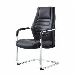 Leder Freischwinger Mit Lendenwirbelstütze - Rondra