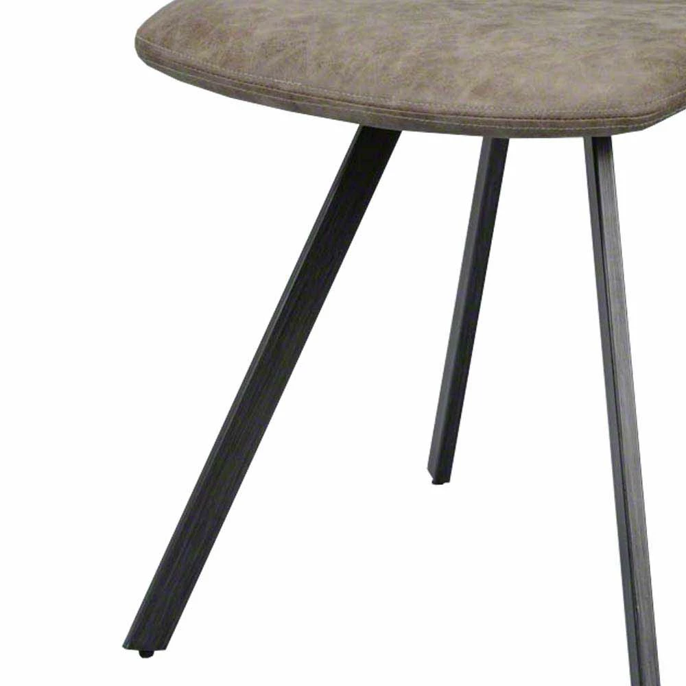 Loft Kunstlederstuhl In Braun - Cabinar (4er Set) - Image 4