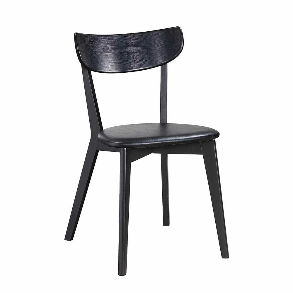 Moderner Eichenstuhl In Schwarz - Ina (2er Set) - Image 2