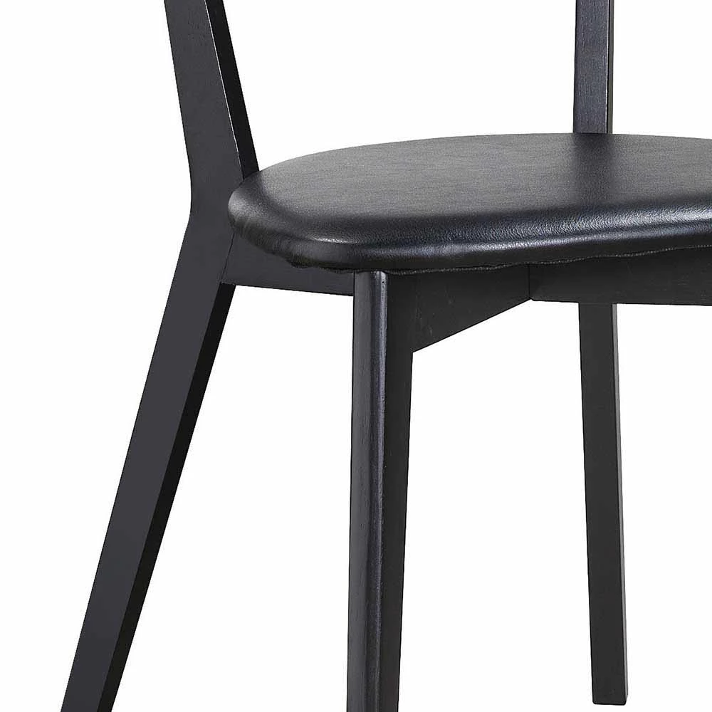 Moderner Eichenstuhl In Schwarz - Ina (2er Set) - Image 5