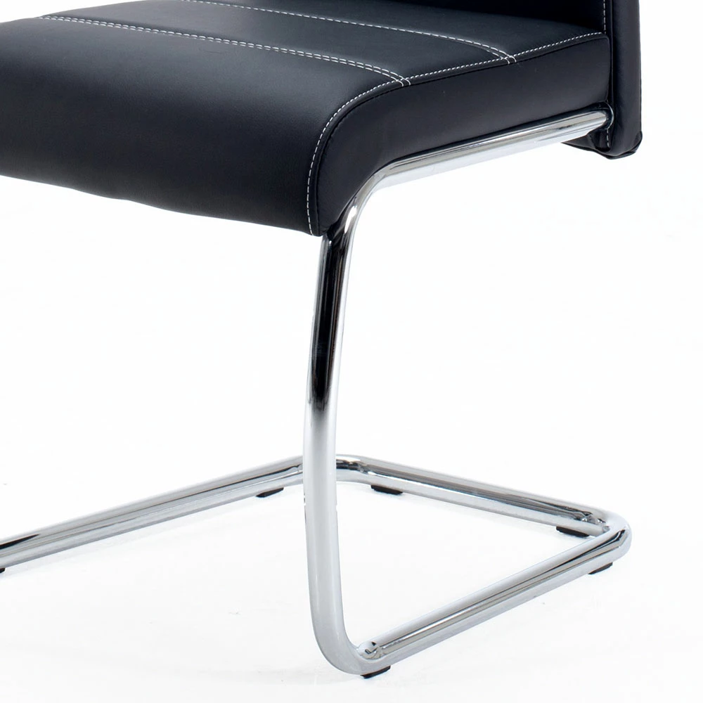 Moderner Freischwinger In Schwarz - Ambreros (4er Set) - Image 6