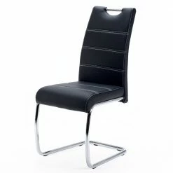 Moderner Freischwinger In Schwarz - Ambreros (4er Set)