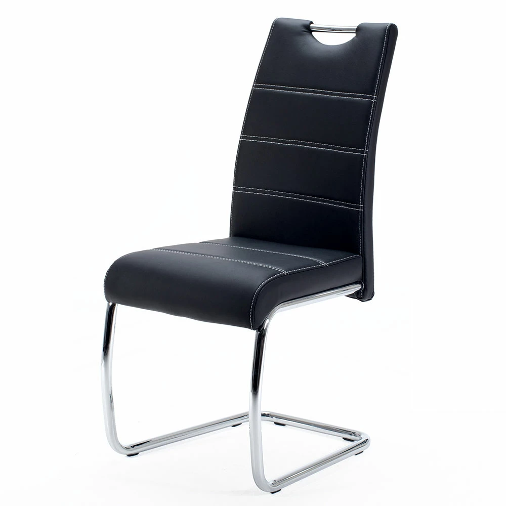 Moderner Freischwinger In Schwarz - Ambreros (4er Set)