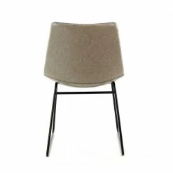 Moderner Stuhl In Grau & Schwarz - Cabilao (2er Set) -Malott-Shop moderner stuhl in grau schwarz aus kunstleder metall cabilao 04