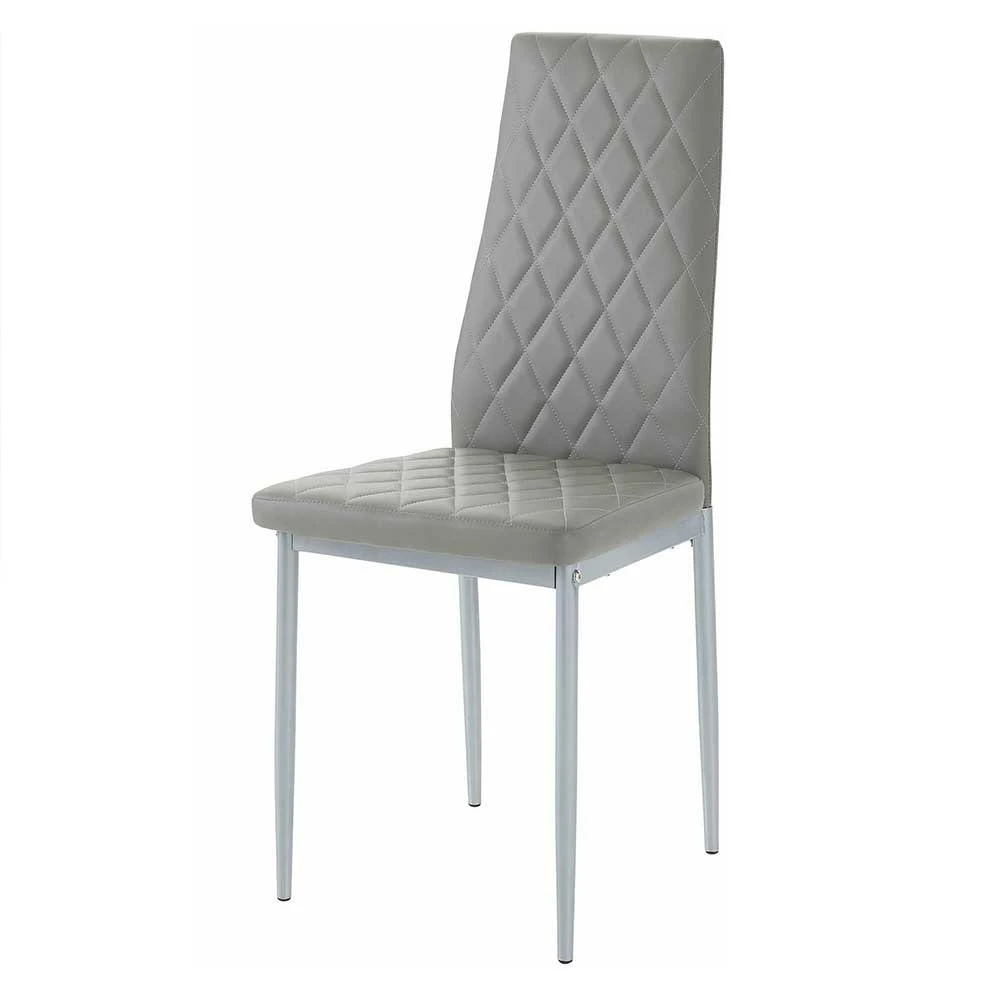 Polsterstühle Aus Kunstleder Grau - Esterava (Set)