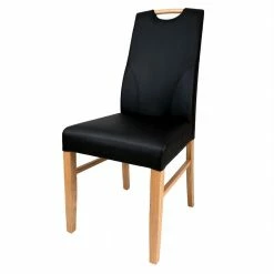 Polsterstühle Aus Schwarzem Kunstleder - Zurana (2er Set)