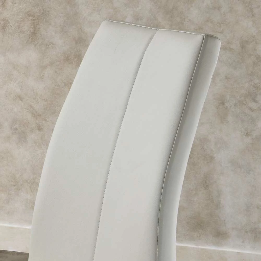 Polsterstuhl Javirella in Grau (4er Set) Polsterstuhl Javirella In Grau (4er Set) -Malott-Shop polsterstuhl grau metall verchromt javirella 02