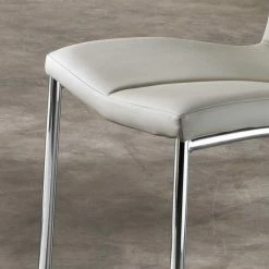 Polsterstuhl Javirella In Grau (4er Set) 6 Polsterstuhl Javirella In Grau (4er Set) -Malott-Shop polsterstuhl grau metall verchromt javirella 04