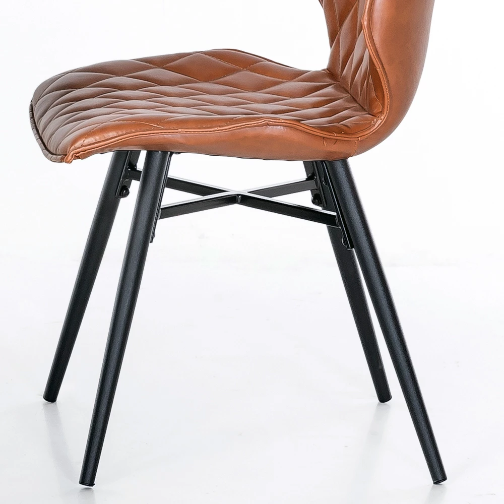 Polsterstuhl Set Choice in Braun Kunstleder gesteppt (2er Set) Polsterstuhl Set Choice In Braun Kunstleder Gesteppt (2er Set) -Malott-Shop polsterstuhl set braun kunstleder gesteppt metall schwarz 2er choice 06