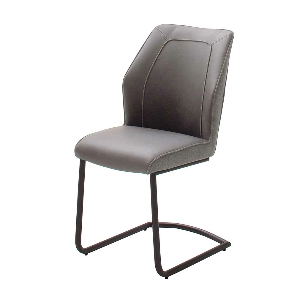 Retro Design-Freischwinger In Grau - Dario (2er Set) - Image 2