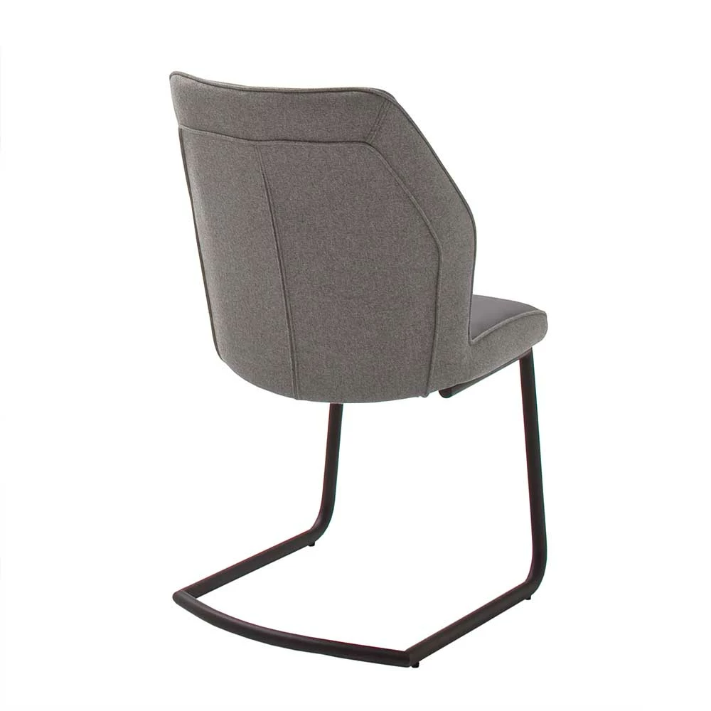 Retro Design-Freischwinger In Grau - Dario (2er Set) - Image 4