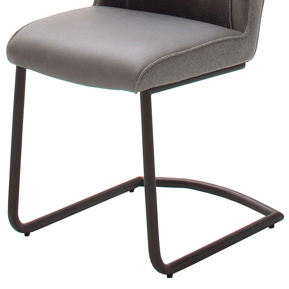 Retro Design-Freischwinger In Grau - Dario (2er Set) - Image 5