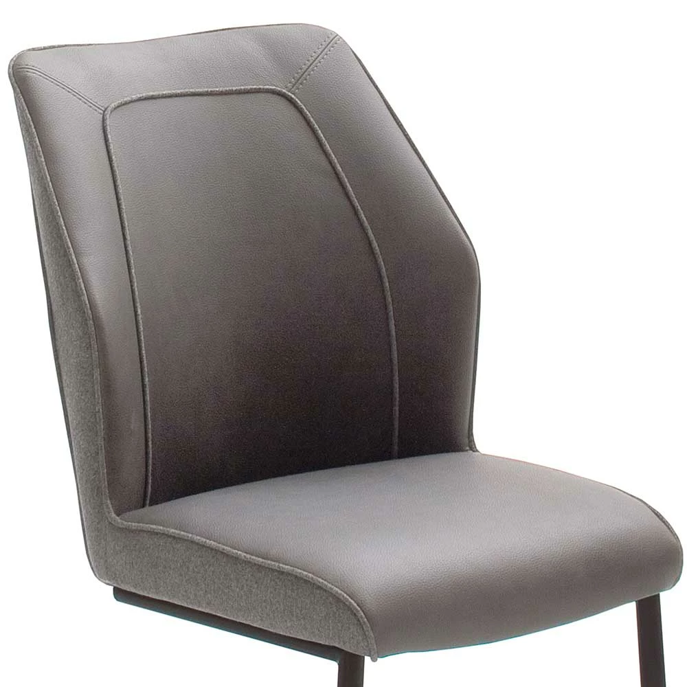 Retro Design-Freischwinger In Grau - Dario (2er Set) - Image 6