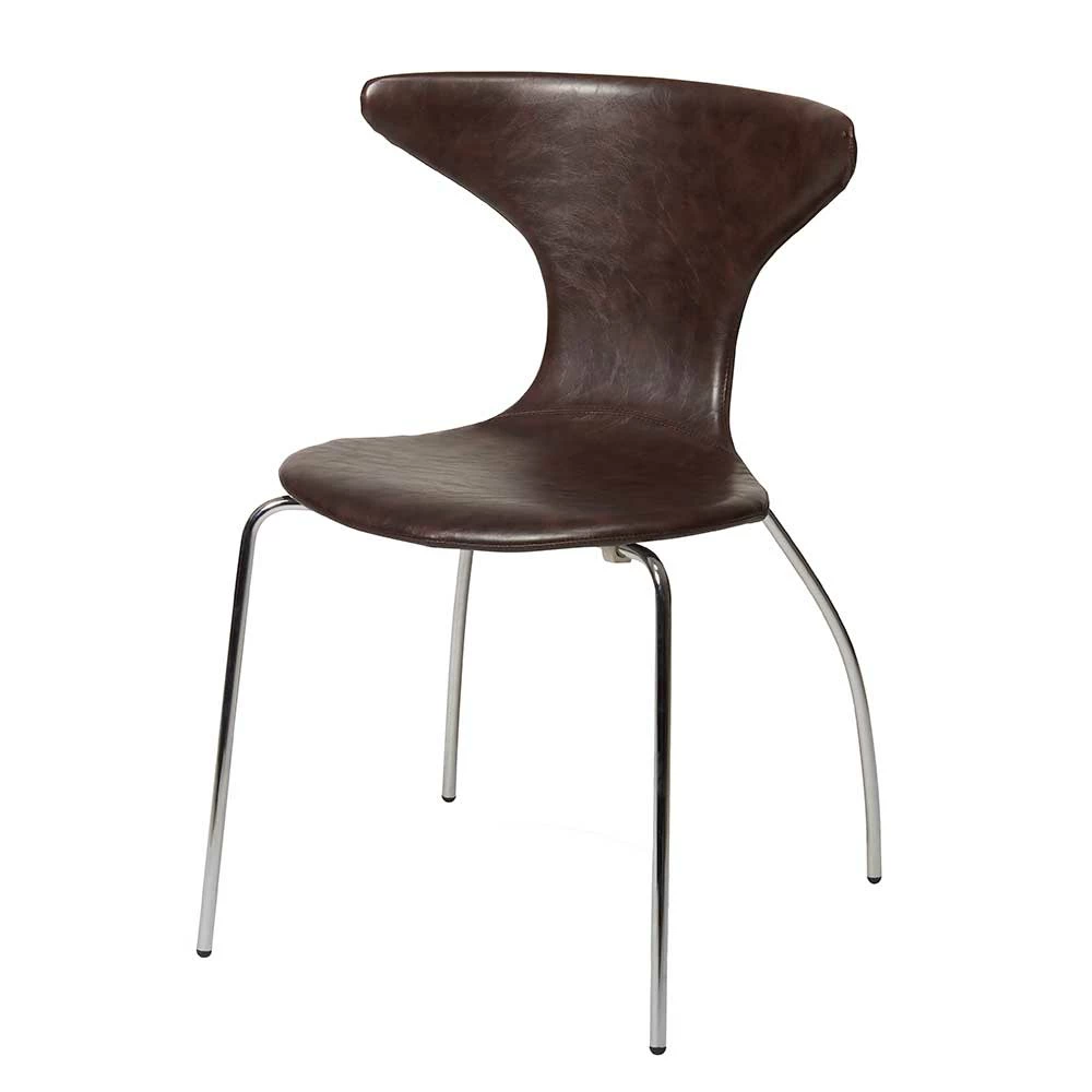 Retro Design Stühle Aus Kunstleder - Pauli (4er Set)