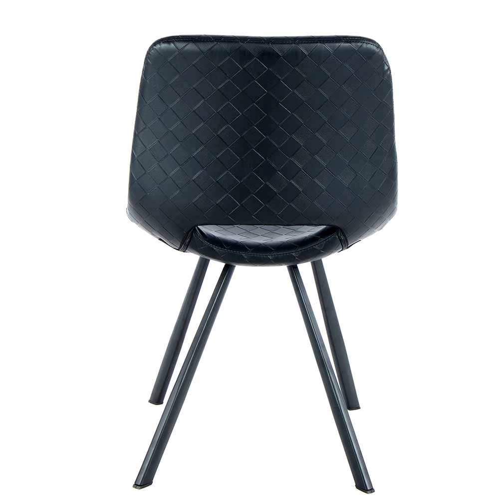 Retro Kunstlederstuhl In Schwarz - Barossio (2er Set) - Image 5