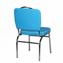 Retro Polsterstuhl Reflecta Mit Kunstleder Und Chrom -Malott-Shop retro polsterstuhl kunstleder und chrom blau und weiss reflecta 05