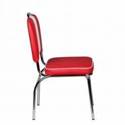Retro Stuhl Reflecta Mit Polsterung Und Rückenlehne -Malott-Shop retro stuhl polsterung und rueckenlehne kunstleder in rot und weiss reflecta 04