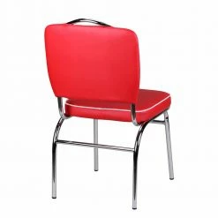 Retro Stuhl Reflecta Mit Polsterung Und Rückenlehne -Malott-Shop retro stuhl polsterung und rueckenlehne kunstleder in rot und weiss reflecta 05