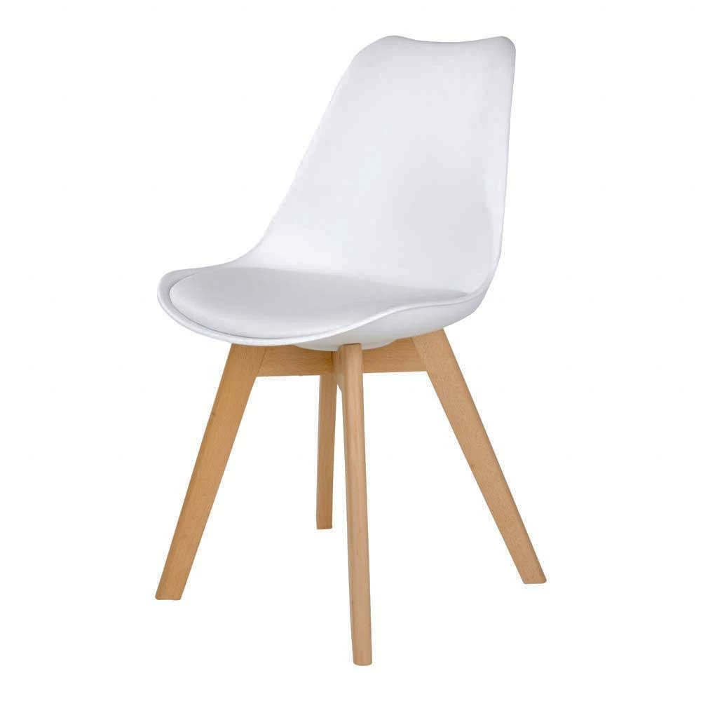 Scandi Stühle mit Schalensitz - Waspa (2er Set) Scandi Stühle Mit Schalensitz - Waspa (2er Set) -Malott-Shop scandi stuehle mit schalensitz in weiss holz natur waspa f