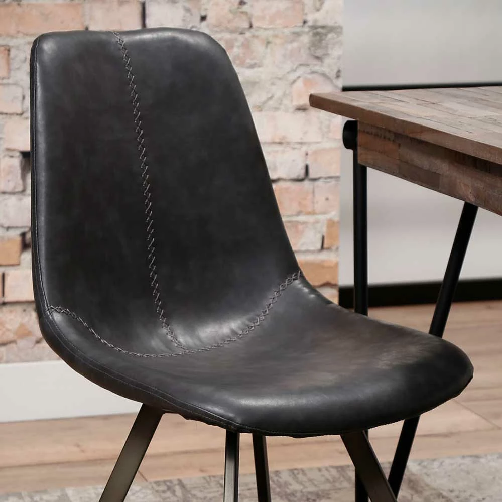 Schalensitz Stühle In Schwarz - Carlotte (4er Set) - Image 4