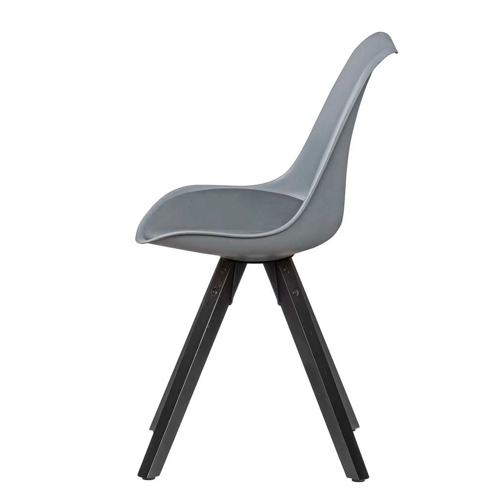 Schalenstühle In Grau & Schwarz - Aspariavo (2er Set) - Image 3