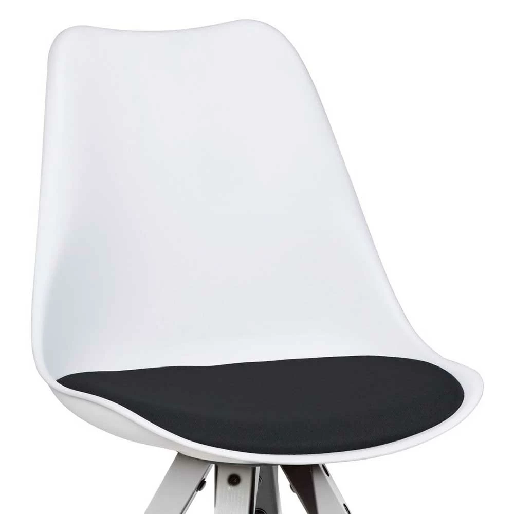 Schalenstühle In Weiß Mit Schwarz - Zytona (2er Set) - Image 5